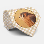 Cravate Peinture de Crécerelle américaine - Art original d (Roulé)