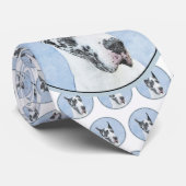 Cravate Peinture de Great Dane (Arlequin) - Art original d (Roulé)