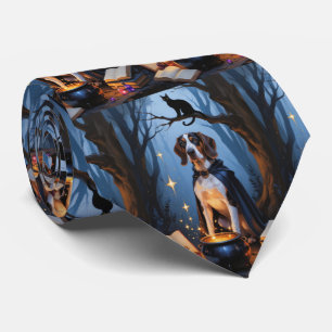 Cravate Peinture de Halloween fantaisiste de Bluetick Coon