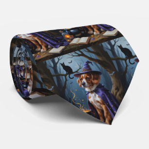 Cravate Peinture de Halloween fantaisiste de Bouviers des 