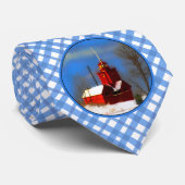 Cravate Peinture de phare rouge - Art original (Roulé)