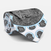 Cravate Peinture de Terre-Neuve - Cute Original Chien Art (Roulé)