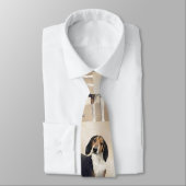 Cravate Peinture de Treeing Walker Coonhound - Œuvre d'art (Attaché)