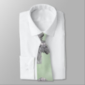 Cravate Peinture de Wolfhound irlandais - Joli art origina (Attaché)