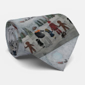 Cravate Peinture des amis des fêtes par Alfred Fox (Roulé)