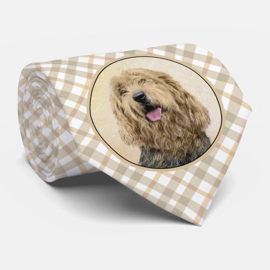 Cravate Peinture d'Otterhound - Joli art original de chien (Roulé)