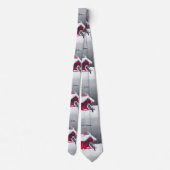 Cravate Peinture Downy Woodpecker - Art original pour oise (Dos)