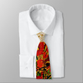 Cravate Peinture Egon Schiele, Champ de fleurs (Attaché)