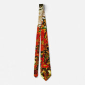 Cravate Peinture Egon Schiele, Champ de fleurs (Dos)