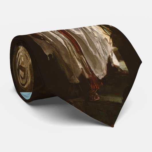 Cravate Peinture en chef maure africaine Portrait (Roulé)