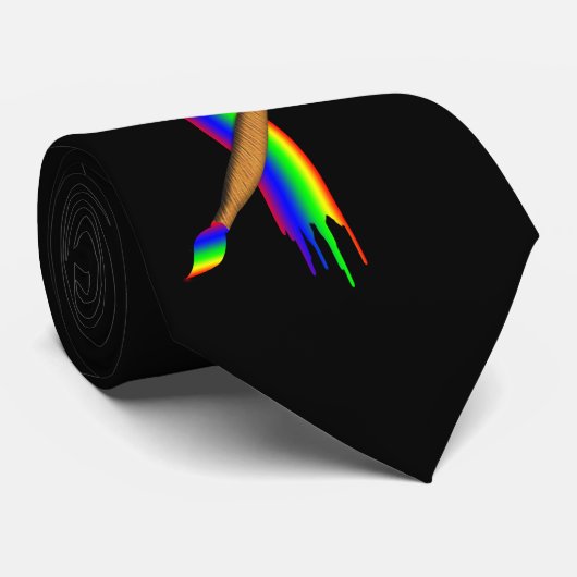 Cravate Peinture en couleurs (Roulé)