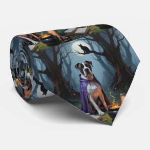 Cravate Peinture fantaisiste de chien Cane Corso pour Hall