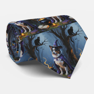 Cravate Peinture fantaisiste d'Halloween de Berger Austral