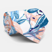Cravate Peinture florale du jardin d'aquarelle moderne (Roulé)