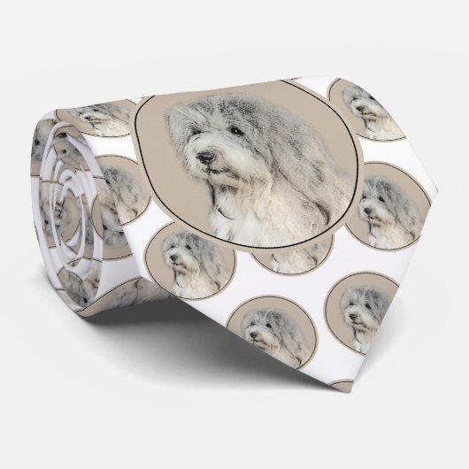 Cravate Peinture Havanaise (Gold Sable) - Art Chien origin (Roulé)