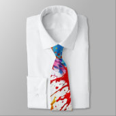 Cravate Peinture humide colorée design (Attaché)