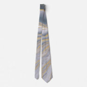 Cravate Peinture Liquide Gris Or Fluide (Dos)