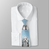 Cravate Peinture Lowchen - Cute Original Chien Art (Attaché)