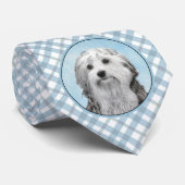 Cravate Peinture Lowchen - Cute Original Chien Art (Roulé)