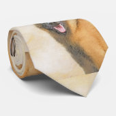 Cravate Peinture Malinoise belge - Cute Original Chien Art (Roulé)