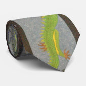 Cravate Peinture murale asiatique de dragon (Roulé)