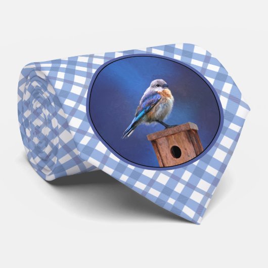 Cravate Peinture pour oiseaux bleus (femelle) - Art origin (Roulé)