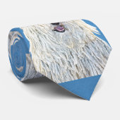 Cravate Peinture Puli - Cute Original Chien Art (Roulé)