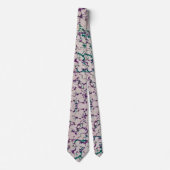 Cravate Peinture purple et verte recouverte Conception abs (Devant)