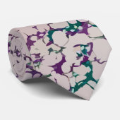Cravate Peinture purple et verte recouverte Conception abs (Roulé)