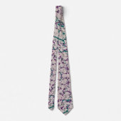 Cravate Peinture purple et verte recouverte Conception abs (Dos)