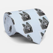 Cravate Peinture Schipperke - Cute Original Chien Art (Roulé)