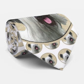 Cravate Peinture Skye Terrier - Cute Original Chien Art (Roulé)