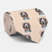 Cravate Peinture Spinone Italiano - Belle Art Original Chi (Roulé)