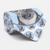 Cravate Peinture Suédoise Vallhund - Cute Original Chien A (Roulé)