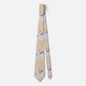 Cravate Peinture Whippet - Jolie art original chien (Devant)