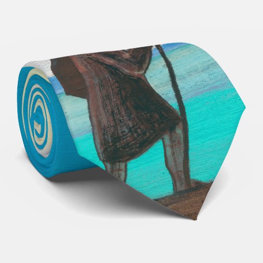 Cravate Pèlerin de la ville radiante par Nicholas Roerich (Roulé)