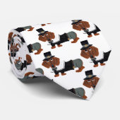 Cravate Pèlerin de thanksgiving de teckel (Roulé)