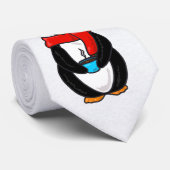 Cravate Penguin de Noël (Roulé)