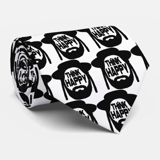 Cravate Pense Heureux (Roulé)