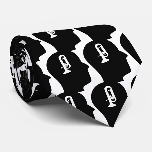 Cravate Penser à l'euphonium (Roulé)