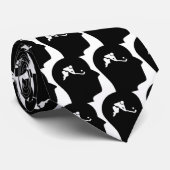 Cravate Penser à l'hockey de champ (Roulé)