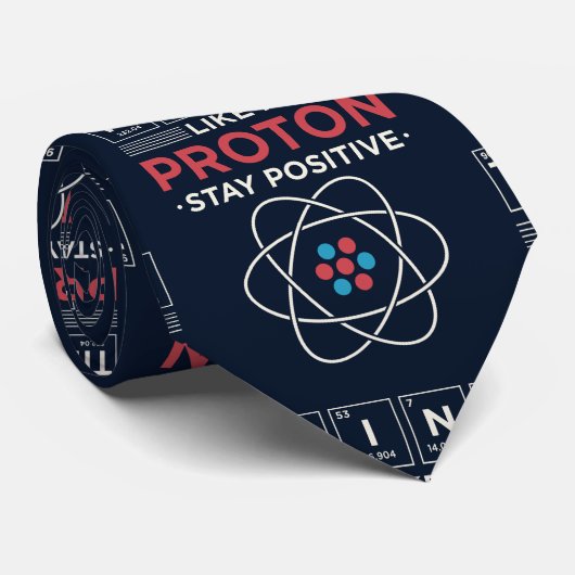 Cravate Penser Comme Un Papa Nerd De Chimie Proton (Roulé)