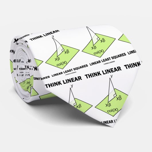 Cravate Pensez aux statistiques linéaires les moins Carrés (Roulé)