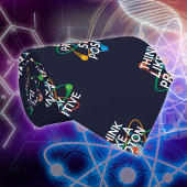 Cravate PENSEZ COMME UN PROTON ET RESTEZ POSITIF Fun Scien
