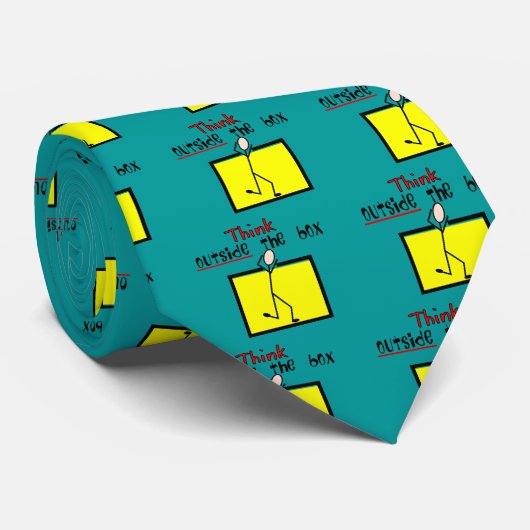 Cravate Pensez en dehors de la boîte (Roulé)