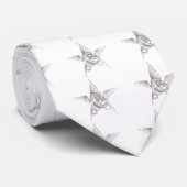 Cravate Pentagone étoilé de dragon (Roulé)