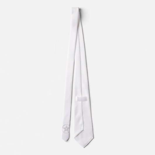 Cravate pentagramme argenté (Dos)