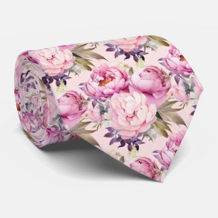 Cravate Peonies Floral Peony Flowers