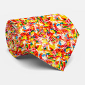 Cravate Pépites de bonbons colorées (Roulé)