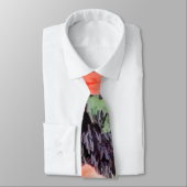 Cravate Pépites rouges & Fleurs en pierre Flora Cadeaux d' (Attaché)